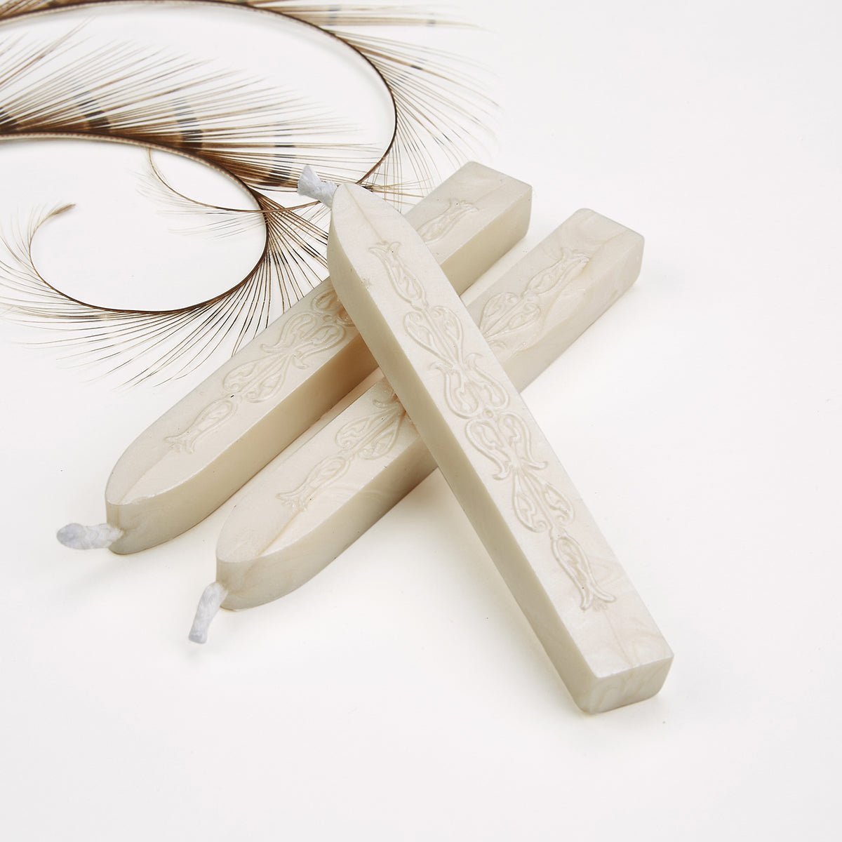 White Pearl Flexible Premium Sealing Wax-Pack of 3 sticks