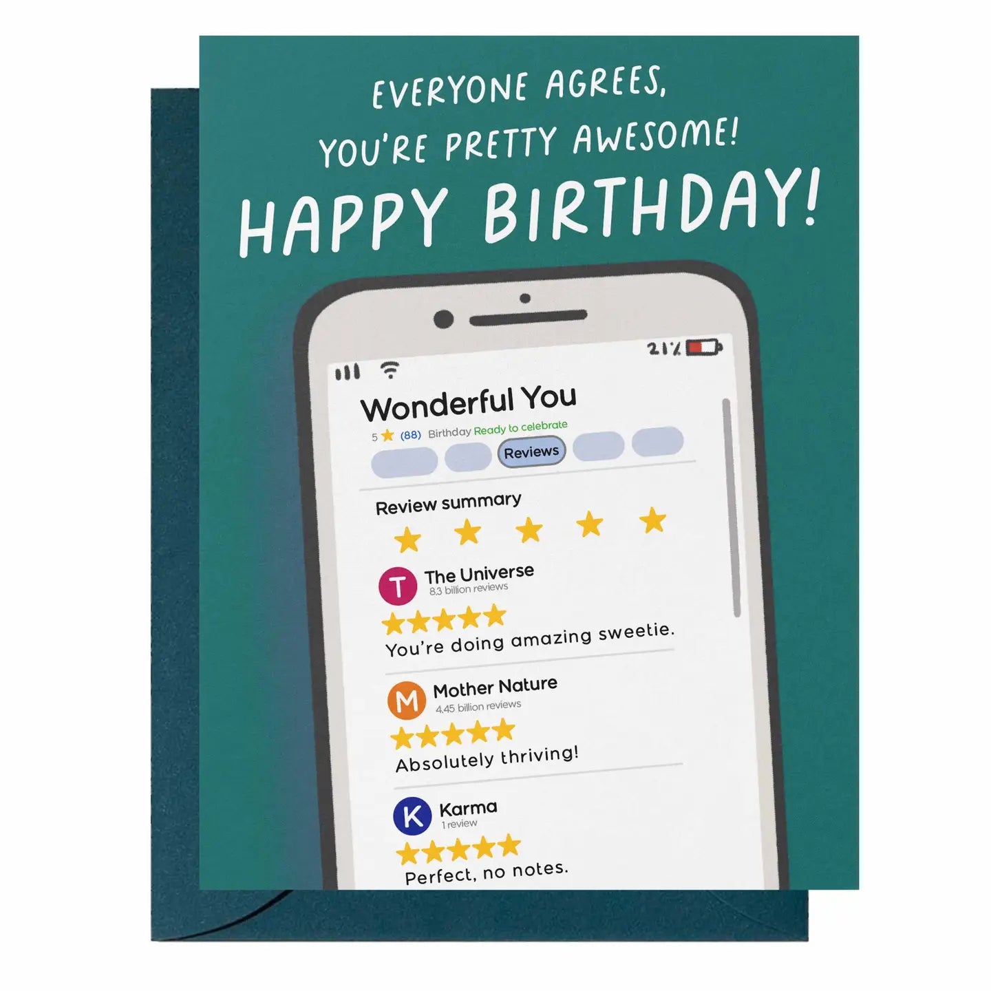 You're Awesome Birthday Card