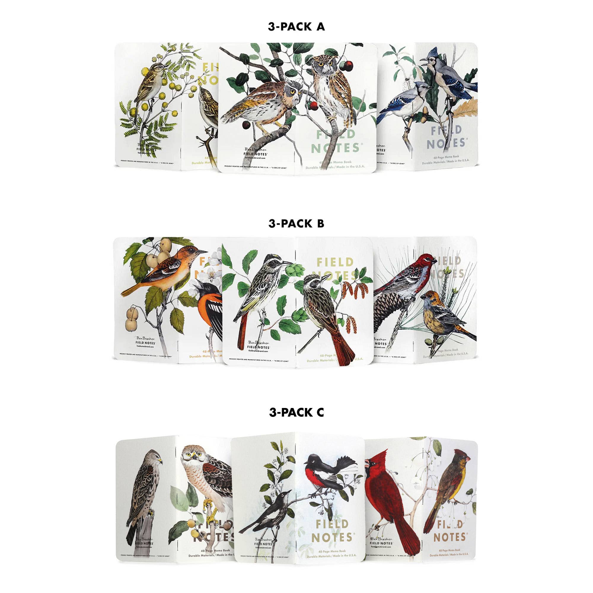 Birds and Trees of North America: Pack B: Pine Grosbeak - Baltimore Oriole - Sulphurbelly Flycatcher