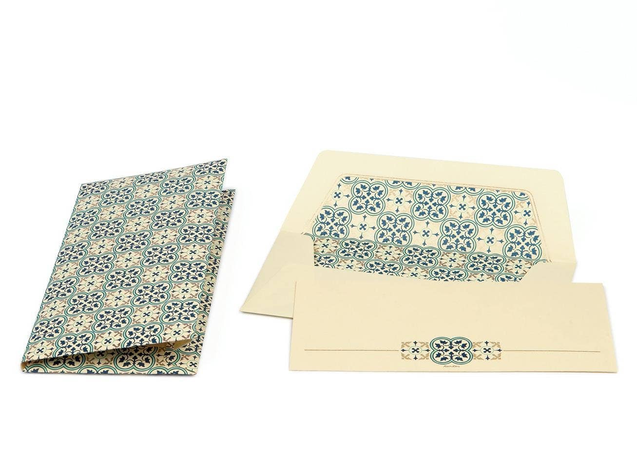 Long Portfolio Note Cards - CALLIGRAPHY