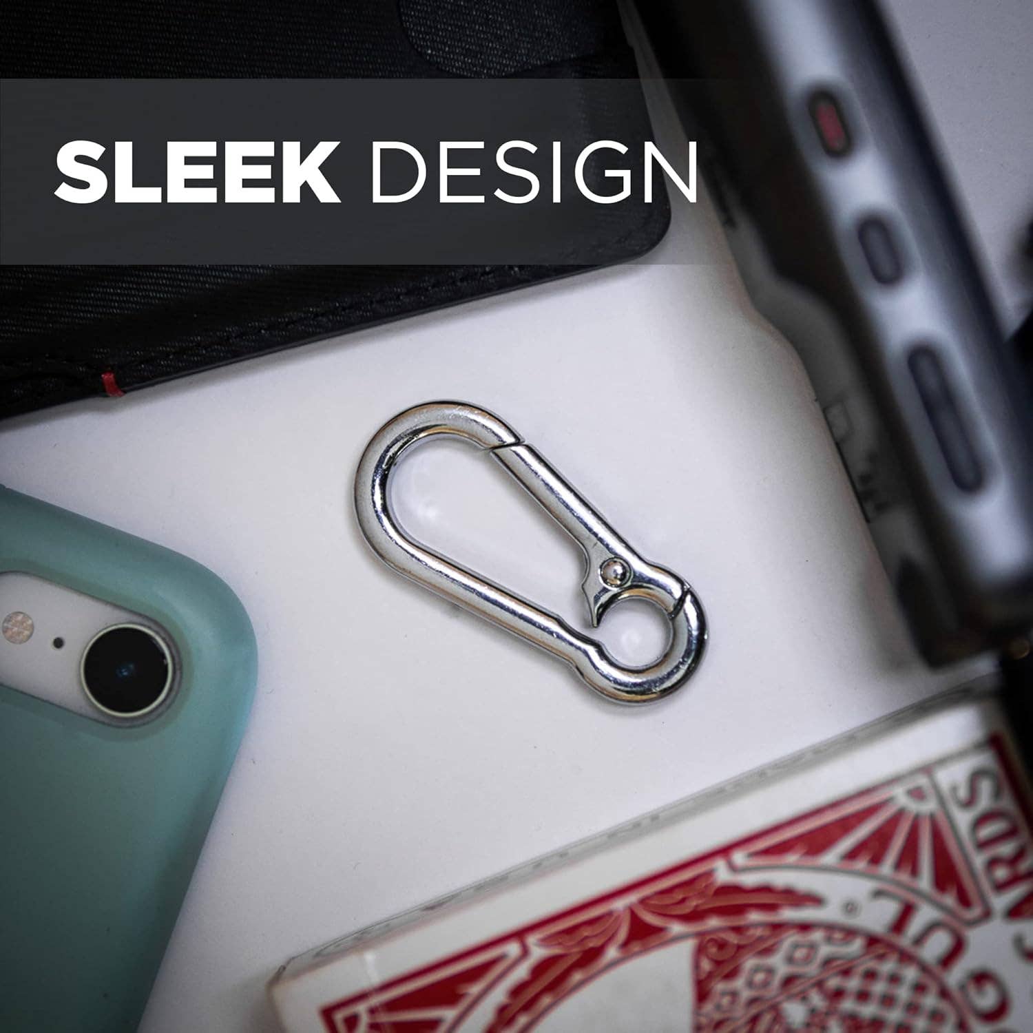 KeyClip Secure Carabiner Clip | Stainless Steel