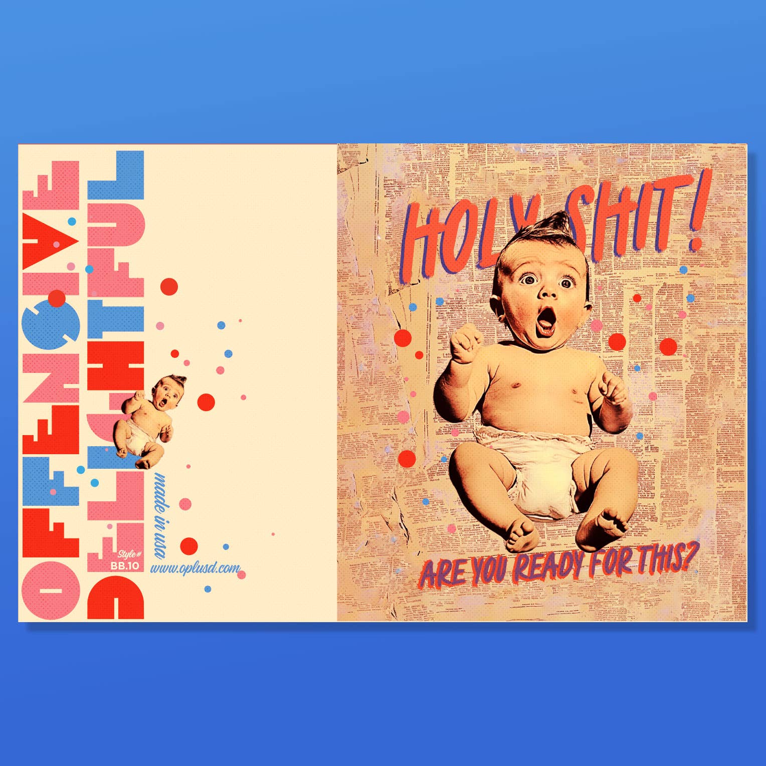 HOLY SHIT! new baby card