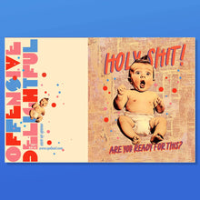 HOLY SHIT! new baby card