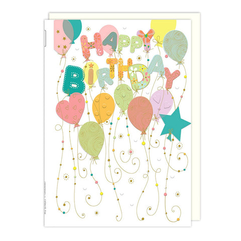 Party Balloons Birthday Card