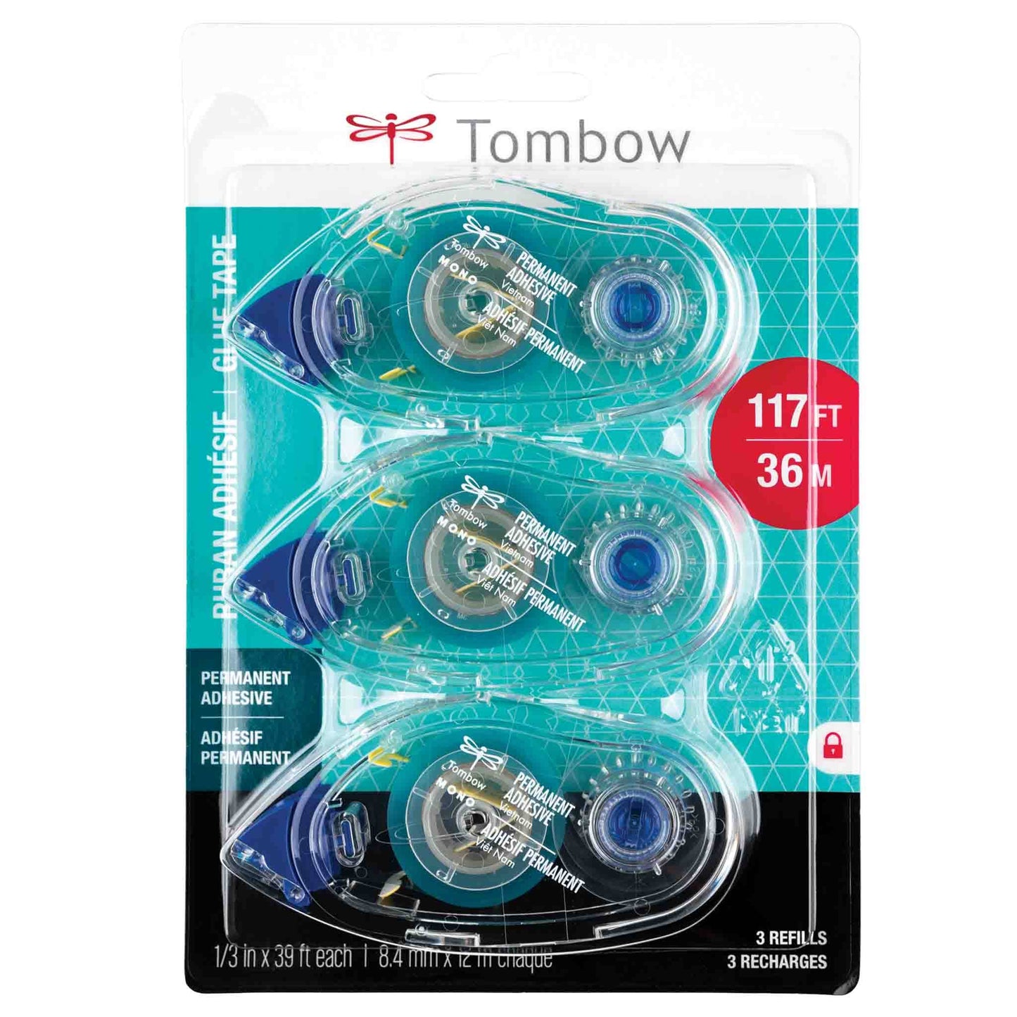 MONO Permanent Adhesive Refill - 3-Pack