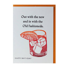 Old Fashioned — Boozy Birthday Letterpress Greeting Card