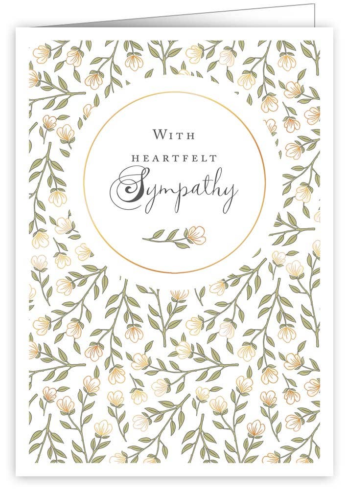 SYMPATHY HEARTFELT GREETING CARD QUIRE