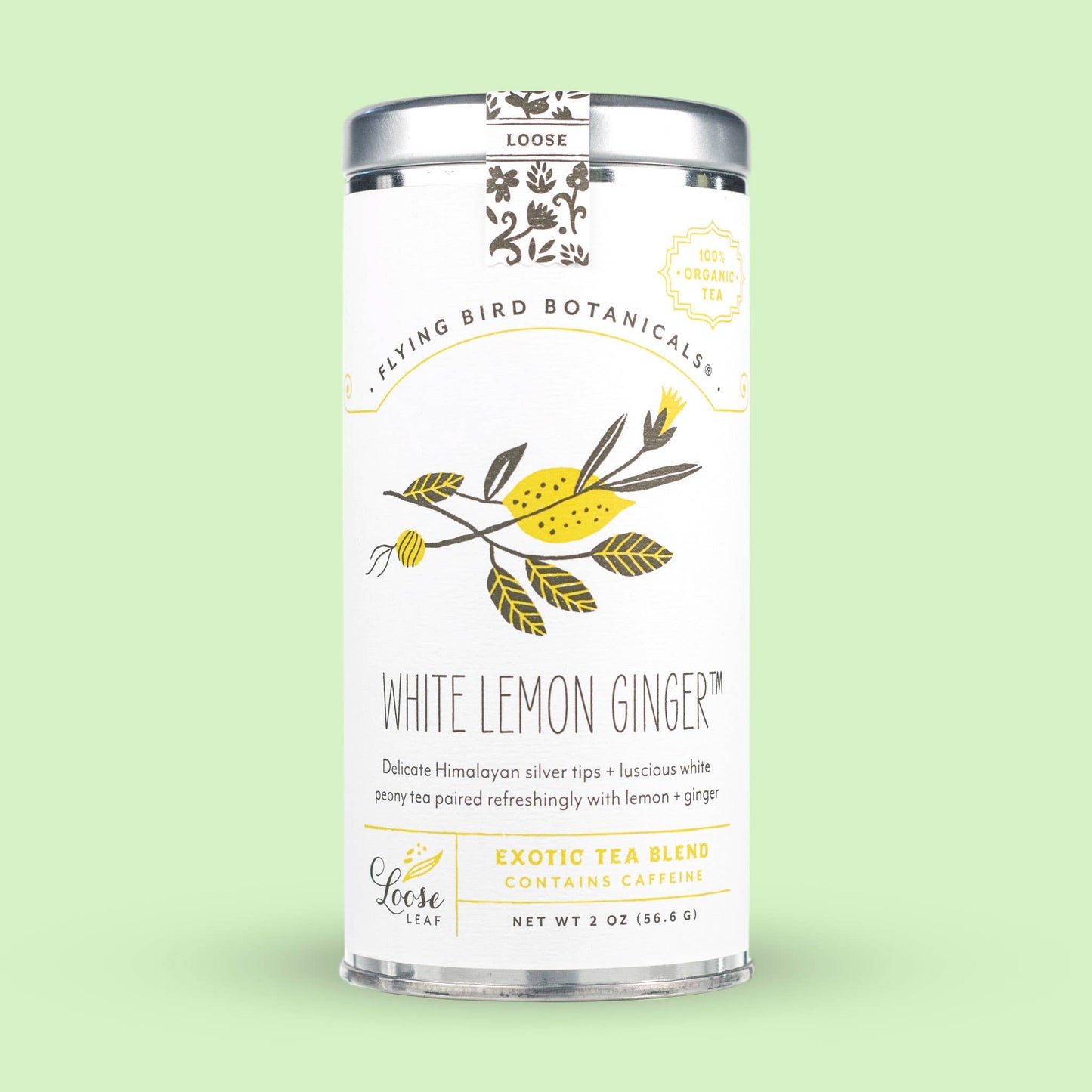 White Lemon Ginger – Loose Leaf Tin
