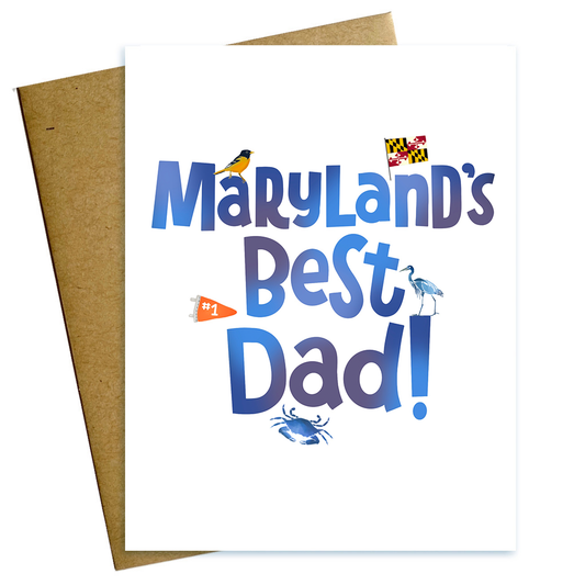 Maryland's Best Dad Father's Day Card