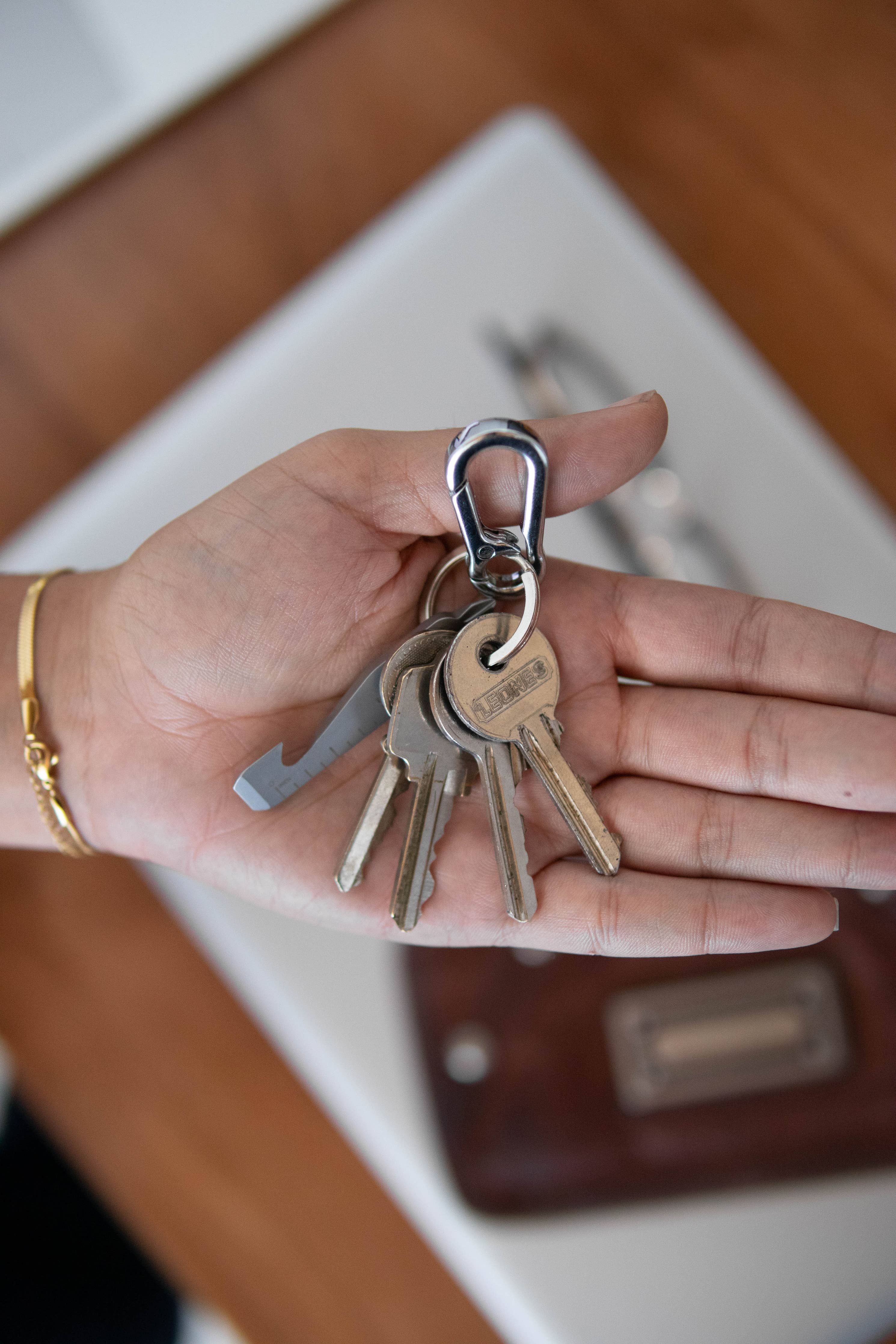KeyClip Secure Carabiner Clip | Stainless Steel