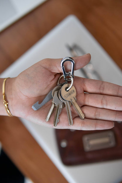 KeyClip Secure Carabiner Clip | Stainless Steel
