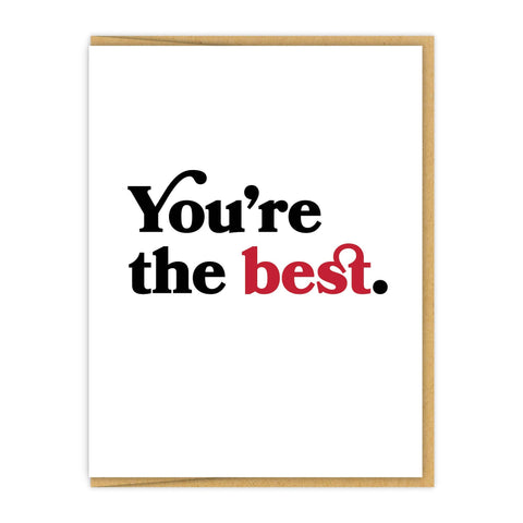 You're the best.