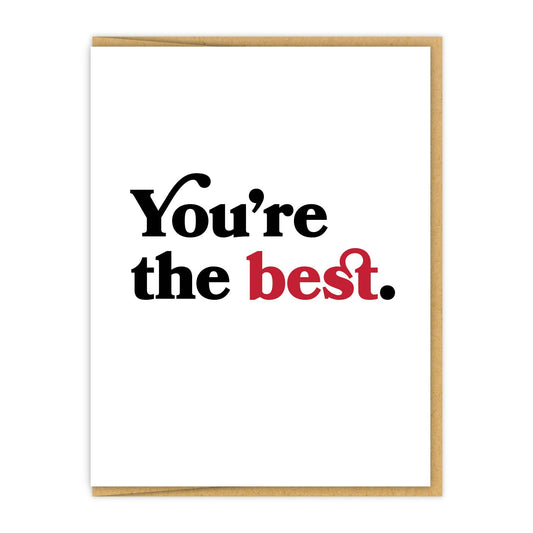 You're the best.