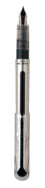 Itoya Blade fountain pen with the cap removed, shown from the front