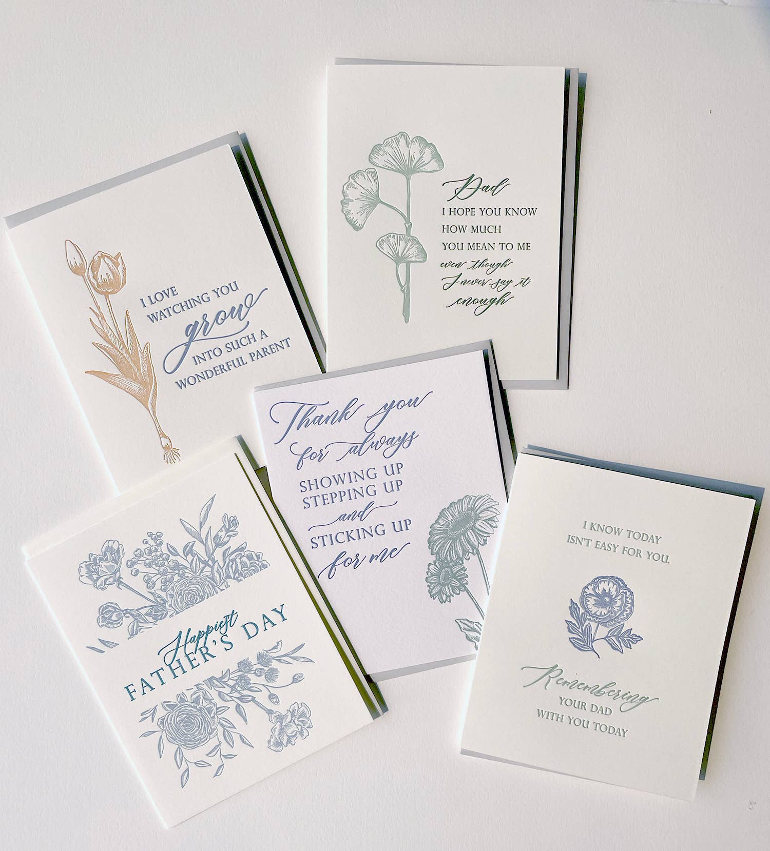 Happy Father's Day Letterpress Greeting Card