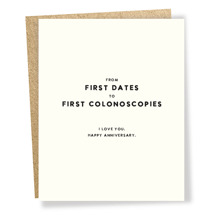 #1706: First Colonoscopies Anniversary Card