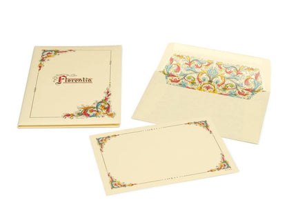 Portfolio Cards Large Size, Note Cards, Italian Stationery: PEACOCK