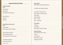 Gilded Floral Large-Format Internet Address & Password Logbook