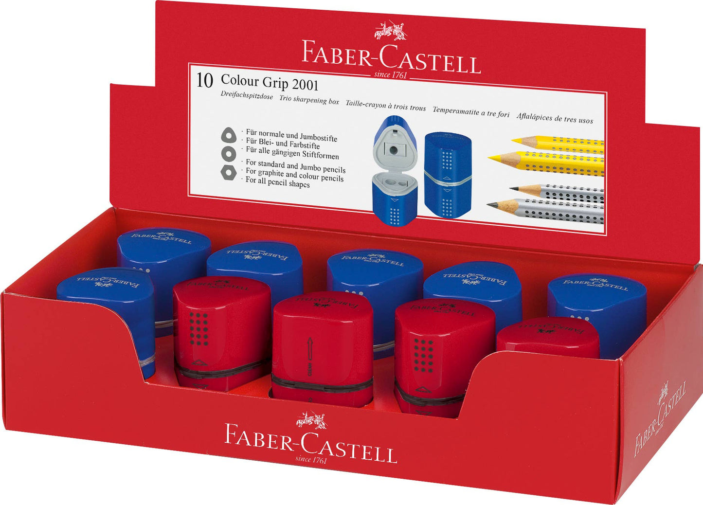 Grip Trio 3-hole Sharpener Display