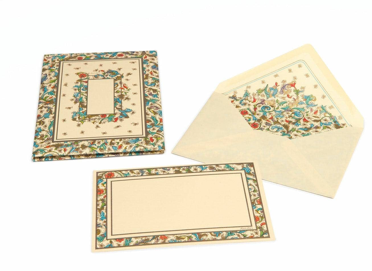 Portfolio Cards Large Size, Note Cards, Italian Stationery: PEACOCK