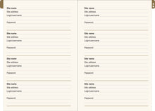 Gilded Floral Large-Format Internet Address & Password Logbook