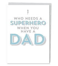 FD03 - Father's Day - Super Hero Dad Greeting Card