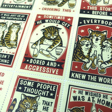 Drinking Cats Stamps