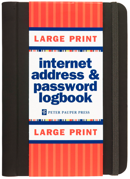 Large Print Internet Address & Password Logbook