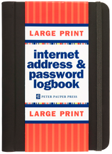 Large Print Internet Address & Password Logbook