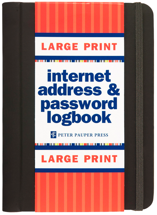 Large Print Internet Address & Password Logbook