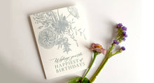 Wishing You the Happiest of Birthdays Letterpress Card