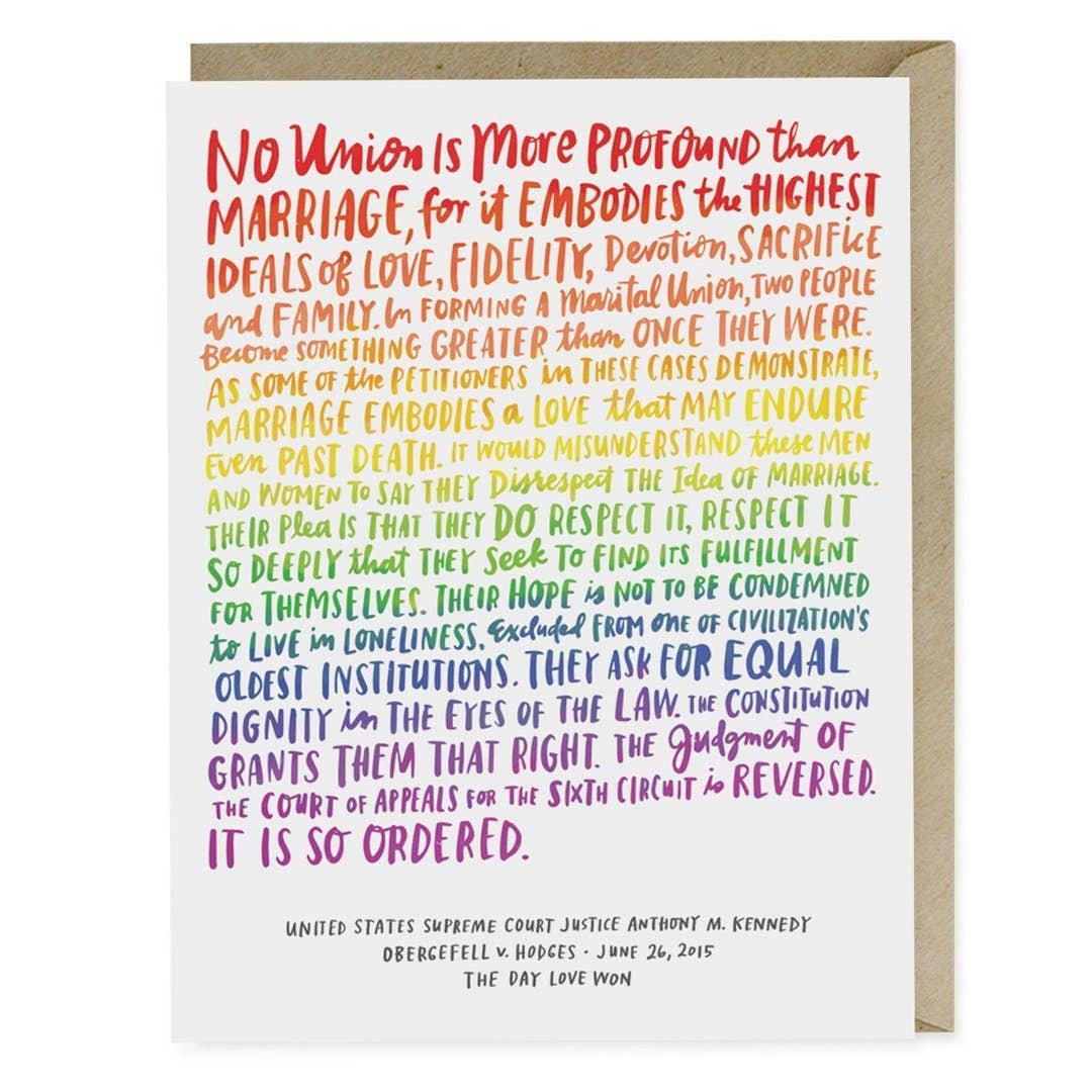 Love Wins Wedding Card