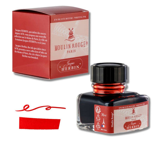 Moulin Rouge Red - Jacques Herbin "Paris Collection" Fountain Pen Inks