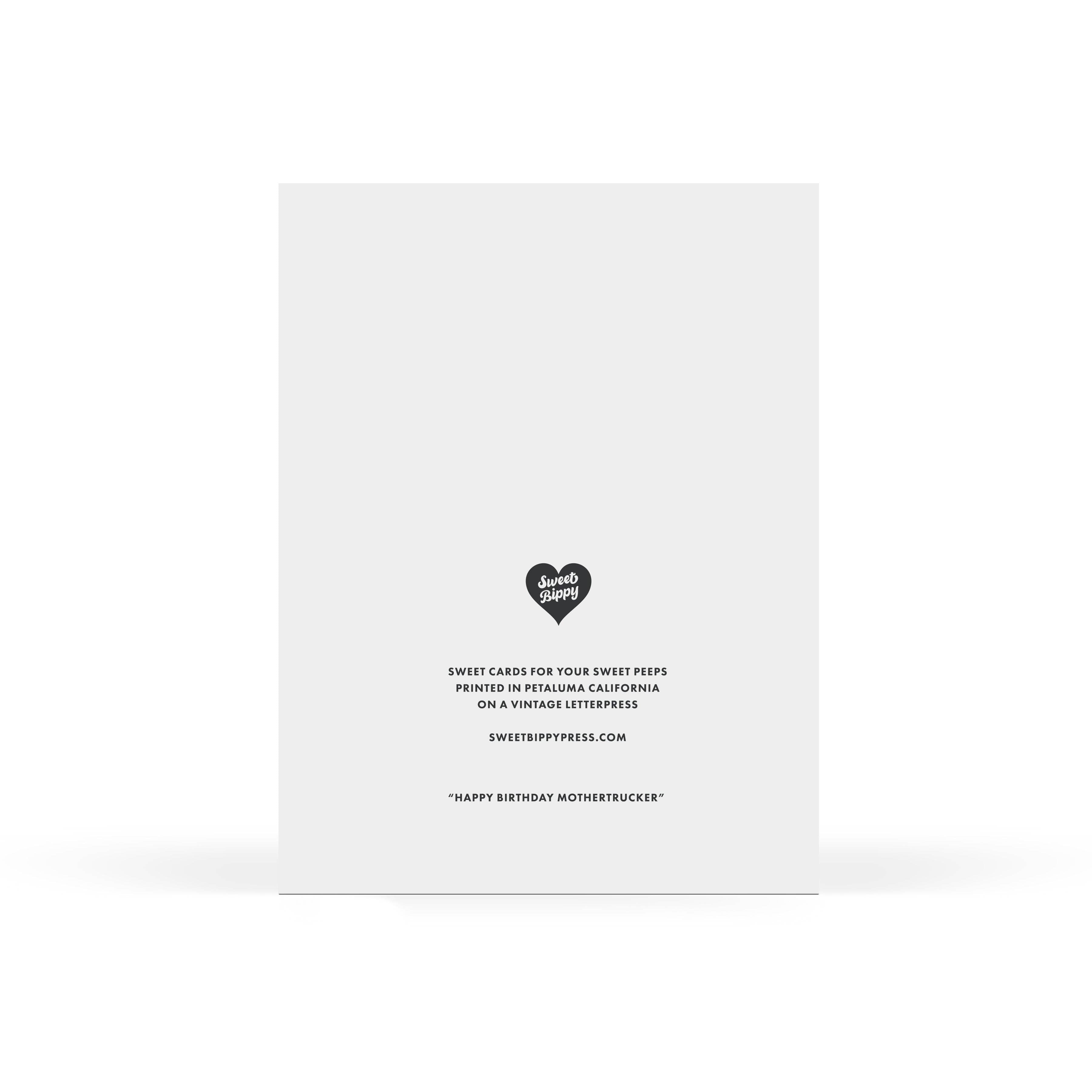 Happy Birthday Mothertrucker Birthday Card