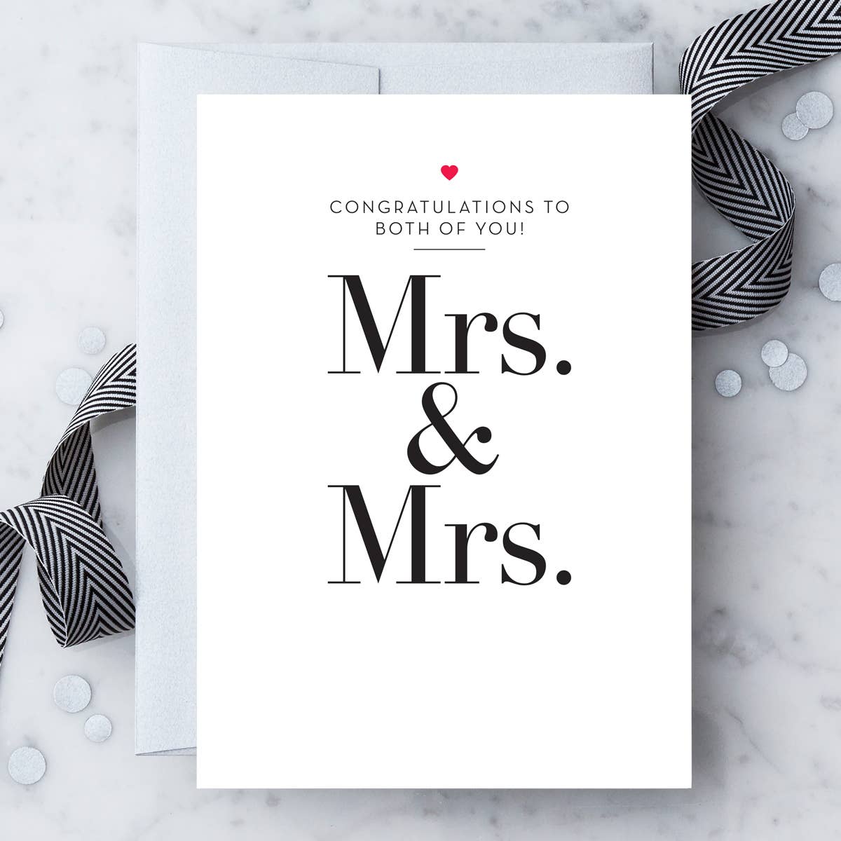 Mrs. & Mrs. Wedding Card