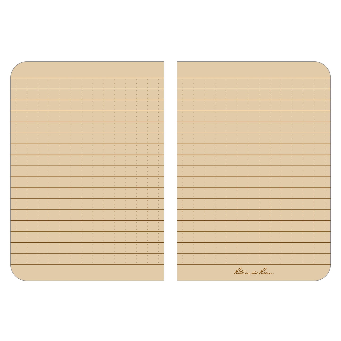 Rite in the Rain 3.5" x 5" Pocket Notebook, Tan