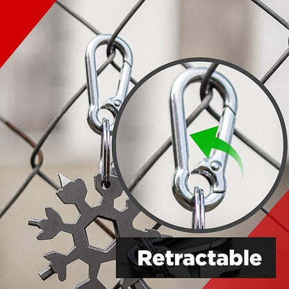 KeyClip Secure Carabiner Clip | Stainless Steel