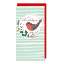 Robin, Holly, Mistletoe Money Wallet Christmas Card