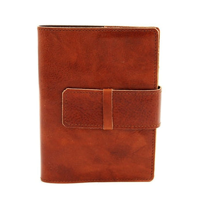 Manufactus Roma Refillable Leather Journal - 5x7 - Smooth Calfskin - Handcrafted in Italy