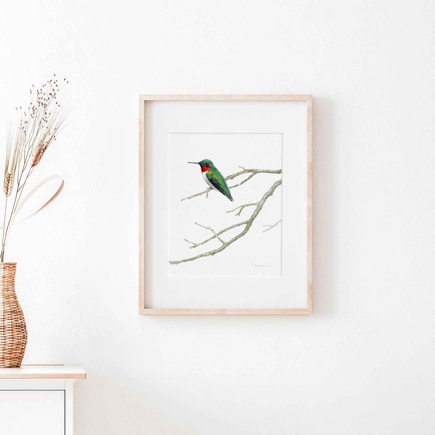 Ruby-Throated Hummingbird - Studio Tuesday
