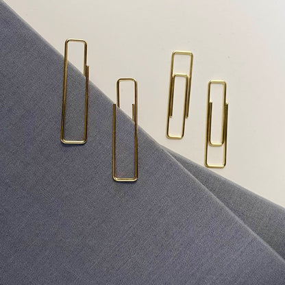 Stylish Gold Paper Clips - Unique Geometric & Decorative Designs (20 PCS)