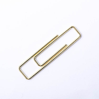 Stylish Gold Paper Clips - Unique Geometric & Decorative Designs (20 PCS)