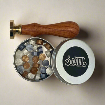 Whimsical "Magic" Wax Seal Stamp with Sun, Moon & Stars - Enchanting Seals