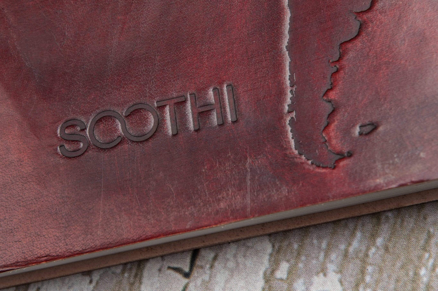 Extra Large World Map 14x11 Handmade Leather Journal