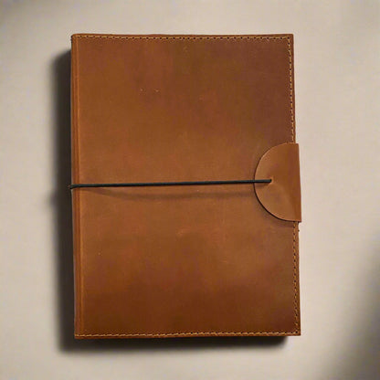 Soothi A5 Refillable Leather Traveler's Journal - Classic Design with Pockets, Pen Slot & Tree-Free Paper