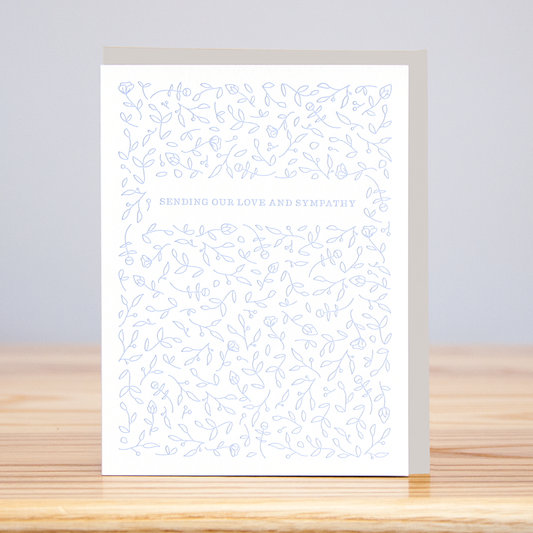 Sending Love and Sympathy (Letterpress)