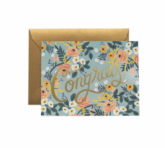 Blue Meadow Congrats card