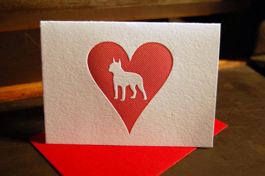 Heart Boston Terrier