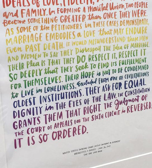 Love Wins - It is So Ordered Print