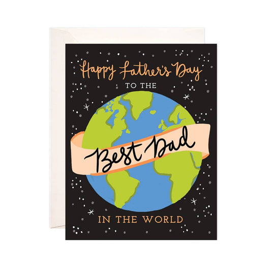 World's Best Dad Greeting Card - Father's Day Card